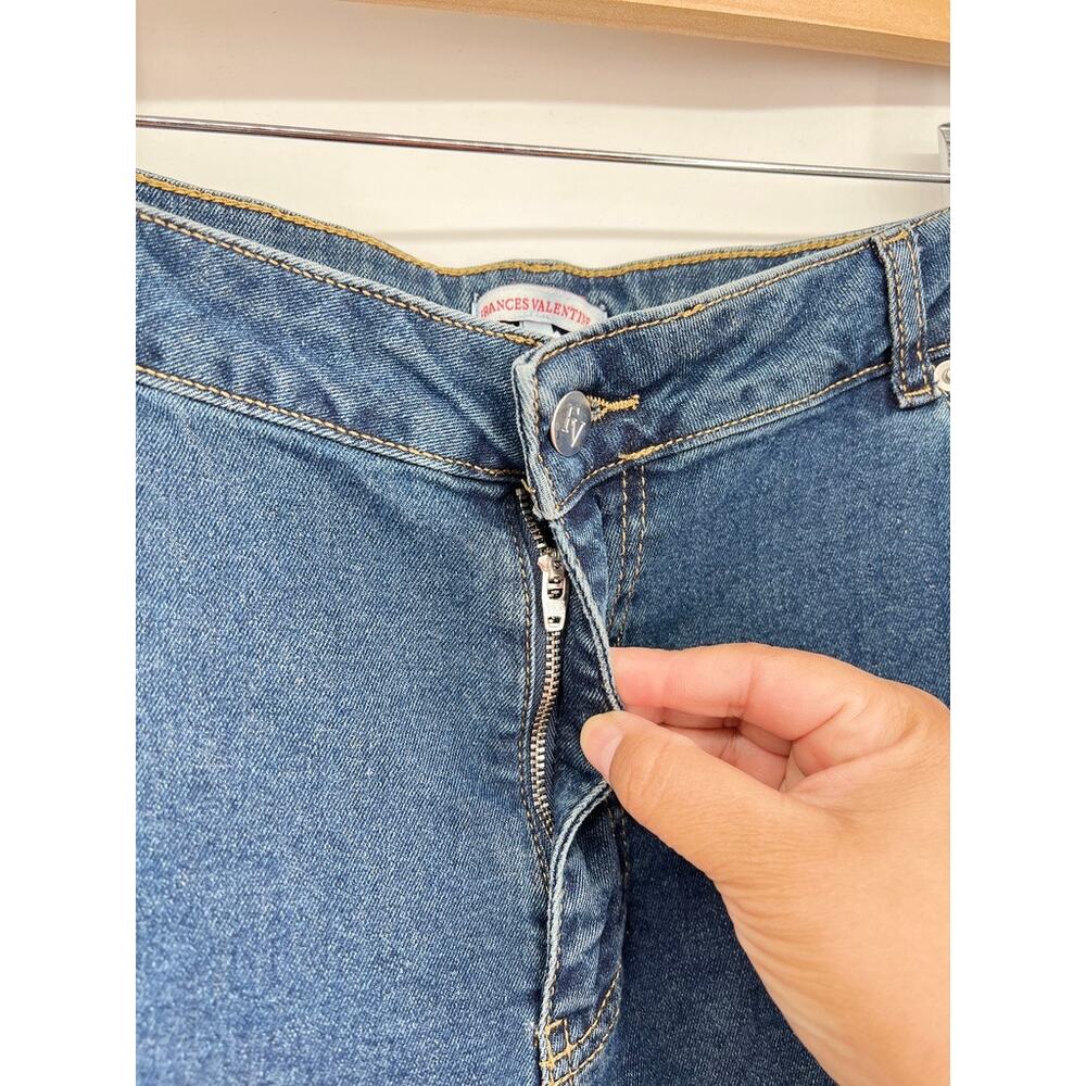 Frances Valentine Dark Wash Wide-Leg Jeans - Picture 6 of 9